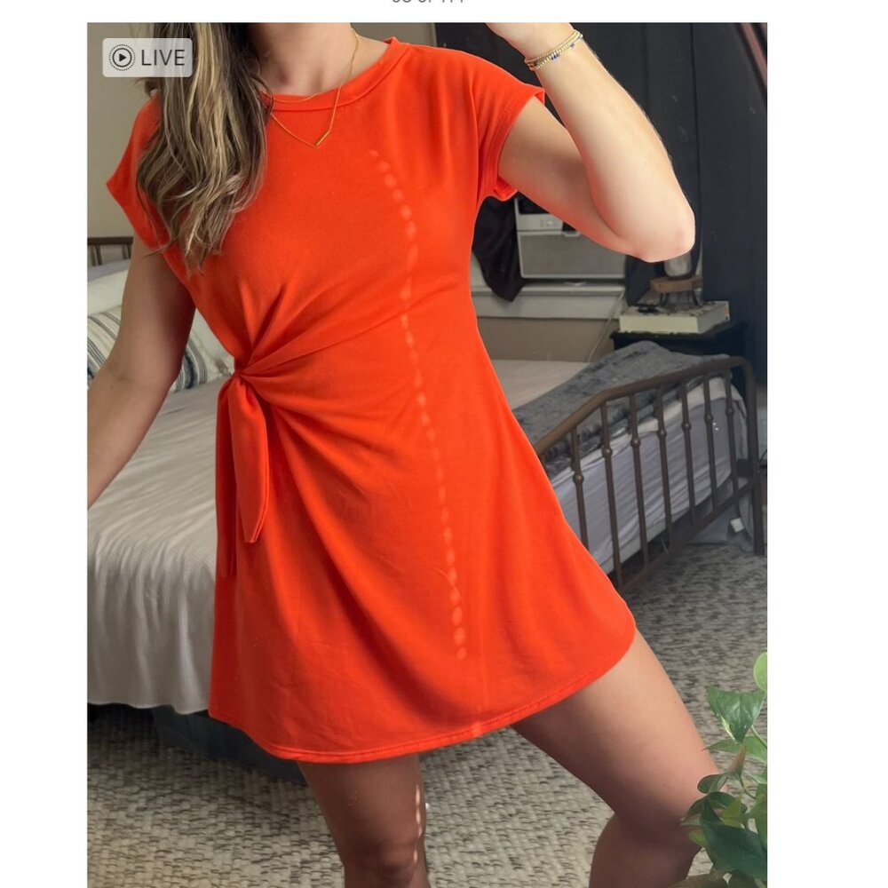 See you Monday Orange dress